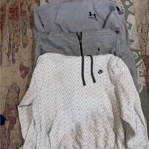3 sweat shirts